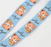 Angel Bear Lanyard blue Keychain