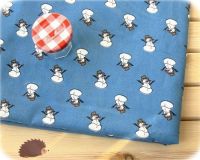 Christmas Fabric with many snowmen half yard