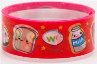 Deco Tape kawaii cute food with faces orange