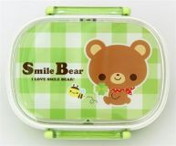 Green Q-Lia Bento Box Bear Kawaii Lunch Box Sandwich
