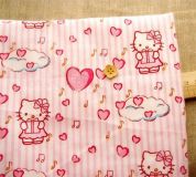 Hello Kitty Fabric birthday present hearts half yard