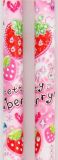 Kamio red crayon strawberries glitter heart Japan