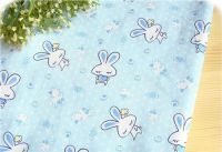 Kawaii Love Bunny Stoff blau Sterne 0,5m