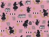 Alice in Wonderland Kokka Fabric from Japan kawaii half yard