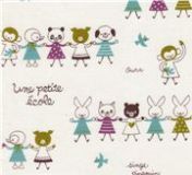 Cute Animal Kids Kokka fabric from Japan kawaii half yard