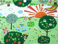Park Bear Kokka Fabric from Japan kawaii half yard