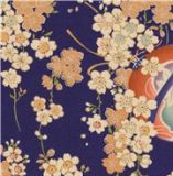 Japanese Peach Blossom Kokka Fabric from Japan half yard