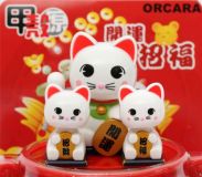 Maneki Neko lucky cat Nohohon white kawaii