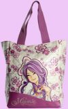 purple Shopper bag Minmie Embroidery