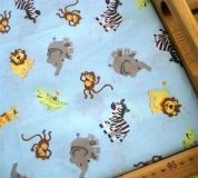 Zoo Tiere Stoff Giraffe Elefant Affe Krokodil 0,5m