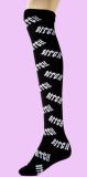 black Bitch Overknees Socks