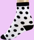 white polka dots Socks