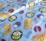blauer Bob the Builder Vlies-Stoff 0,5m