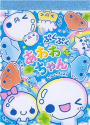 blaues Kamio Seifenblasen Mini Notizblock kawaii Japan