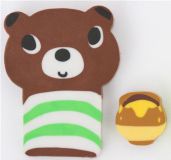 brown bear eraser with honeypot cute kawaii