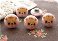 kawaii cute cats kitty buttons 1 pc