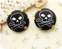 cool skull buttons emo 1 pc