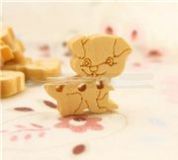 cute wooden buttons dogs kawaii 5 pcs
