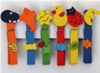 s�sse kawaii Holz-Tiere W�scheklammern