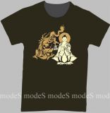 brown CubicEx T-Shirt Buddha Dragon size M