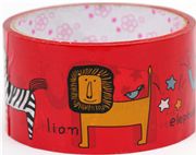 cute big red Deco Tape zoo animals kawaii