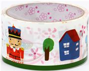 cute big white Deco Tape Matryoshka Flowers