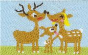cute deer family fabric tape hedgehog toadstool kawaii