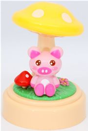 cute piggy nightstand lamp toadstool kawaii