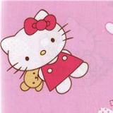 rosa Hello Kitty Stoff kawaii Teddy B�r 0,5m