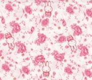 pink kawaii fabric with bunnies 0.5m