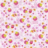 S�sser Erdbeeren Stoff kawaii Blumen 0,5m