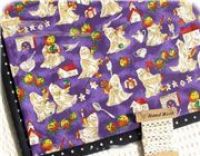 Halloween Stoff Geister K�rbisse Kerzen 0,5m