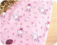 Kawaii Love Bunny Stoff pink Sterne 0,5m