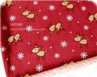 Cute Reindeer Fabric Christmas Snowflakes 0.5m