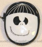black-white skull coin purse