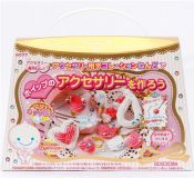 glitter mousse clay DIY jewelry making kit kawaii Japan