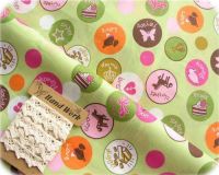 gr�ner Stoff Krone Torte Pferd Herz Gold 0,5m