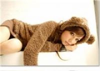 cute Hoodie with Ears kawaii Bear brown