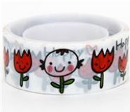 Deco Tape Smiling Tulips Flower Kawaii