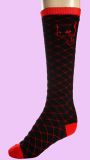 black-red Kitty cat Knee Socks