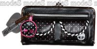 Loungefly black Heart skull big Wallet