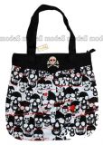 big golden skull rockabilly shoulder bag