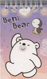s�sses kawaii Notizbuch Eisb�r mit Pinguin