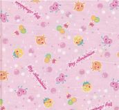rosa Stoff mit s�ssen kleinen Figuren kawaii 0,5m