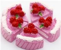 cute purple cake pieces kawaii miniature deco 5 pieces - Miniature Items - Hobby Supplies - kawaii shop modes4U - cute clothes, bags, accessories, stationery and more