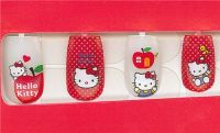 red Hello Kitty artificial nails 20 pieces