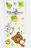 San-X kawaii cellphone strap Kiiroitori cloverleaf