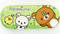green San-X kawaii pencil case *Rilakkuma cloverleaf*
