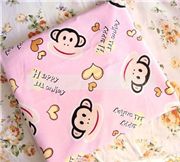 rosy monkeys Fabric with hearts Happy Monkey 0.5m
