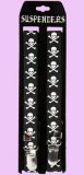 black skulls Suspenders